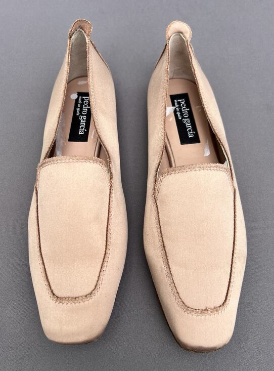 Pedro Garcia Shoes - PEDRO GARCÍA Satin Loafers Women’s Antique Rose 7 US / 37 EU